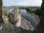 SX28976-81 Caernarfon Castle and river Afon Seiont.jpg